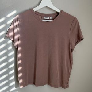 Aritzia Babaton Everyday T-Shirt in Deep Taupe